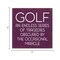 Golf Rustic Wood Sign Knotty Pine Vintage Wall or Shelf Decor 7 Inch